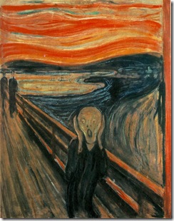 Edvard Munch’s Skrik (The Scream). Public domain image from http://en.wikipedia.org/wiki/The_Scream
